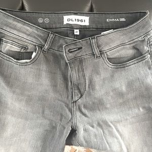 DL1961 Gray Emma Power Legging Skinny Jeans